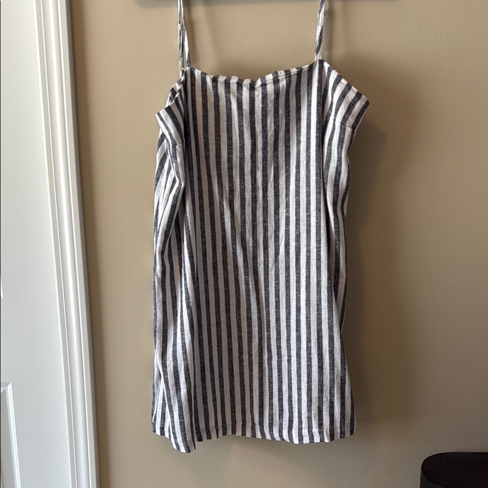 A New Day Blue and White Boxy Dress